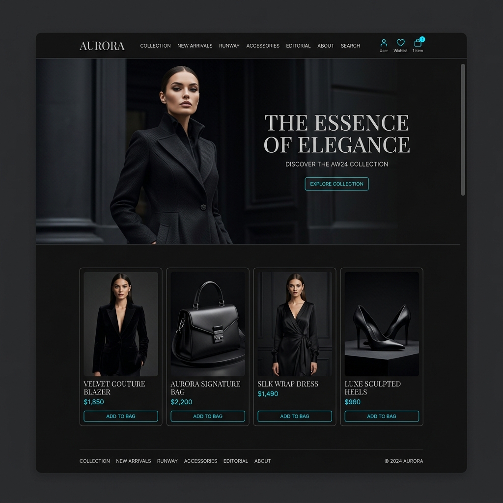 Luxury Brand Store UI
